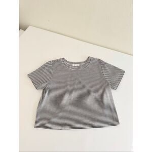 Stitch & pine Striped cropped Womens top size Small